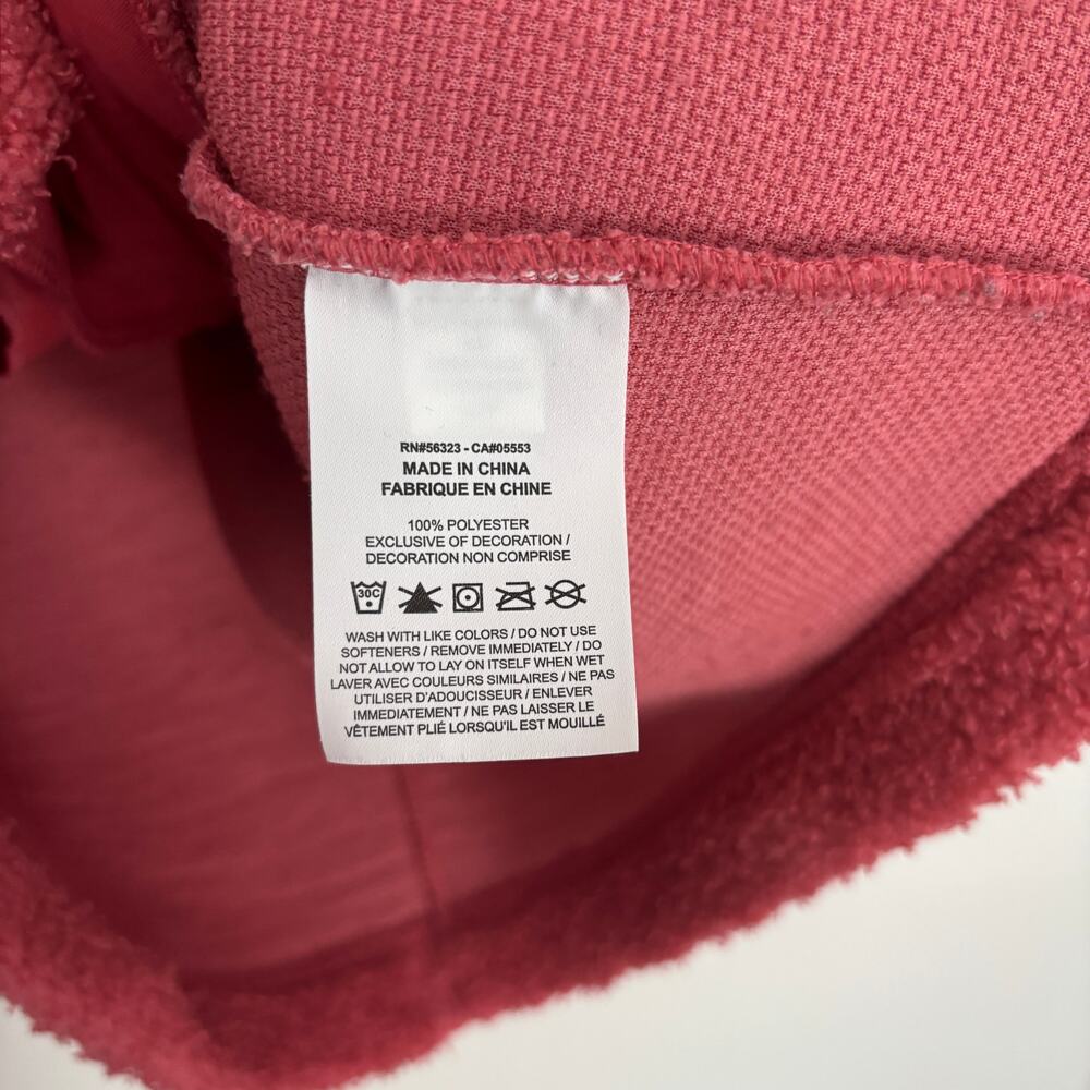 Nike Therma-Fit Fleece 1/4 Zip Pullover Pink Oversized Sporty Cozy XS - Picture 5 of 8